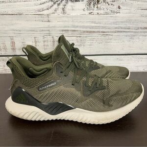 Adidas Men's Alpha Bounce Olive Running Shoes size 11.5